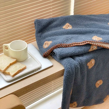 Утолщенное одеяло Осенне-зимнее Одноместное Офисное одеяло, покрывающее ножки дивана в гостиной, одеяло, Шаль, Домашнее одеяло в спальне