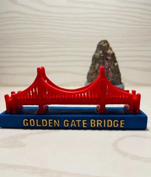 Фигурка из смолы, коробка для настольных игр с песком, здание судебной терапии, мост золотые ворота, Сан-Франциско