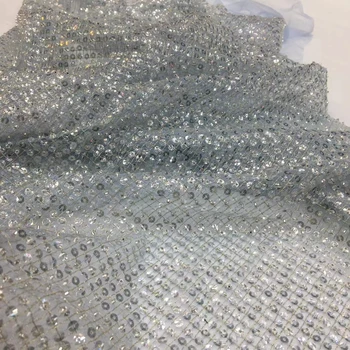 Французская кружевная ткань 2023 года, Высококачественная Африканская вышивка, тюль, сетка, Блестящая Свадебная вечеринка, Нигерийское сетчатое шитье с блестками