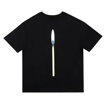 Футболка Kanye West с короткими рукавами, футболка Donda 2 Candle, футболка с надписью Tide, бренд High Street