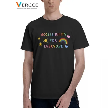 Футболка с надписью Disability Pride, хлопковые футболки высокого качества, одежда с круглым вырезом, мужская женская футболка, идея подарка