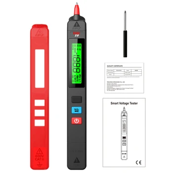 Цифровой тестер переменного напряжения на стороне B, детектор утечки, ручка для обнаружения электрической утечки, бесконтактная ручка для проверки непрерывности цепи 0-300 В