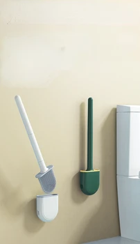 Щетка для унитаза Товары для дома, Настенная Силиконовая щетка для мытья унитазов, Экологически чистые аксессуары