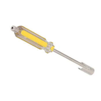 Эргономичная отвертка для съема F-образной головки, желтая ручка, надежный инструмент для снятия F-образной головки BNC для установки и снятия разъема F-образной головки