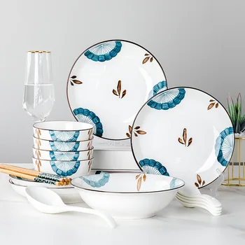 Японская минималистичная домашняя тарелка для стейка в западном стиле, круглые кухонные принадлежности